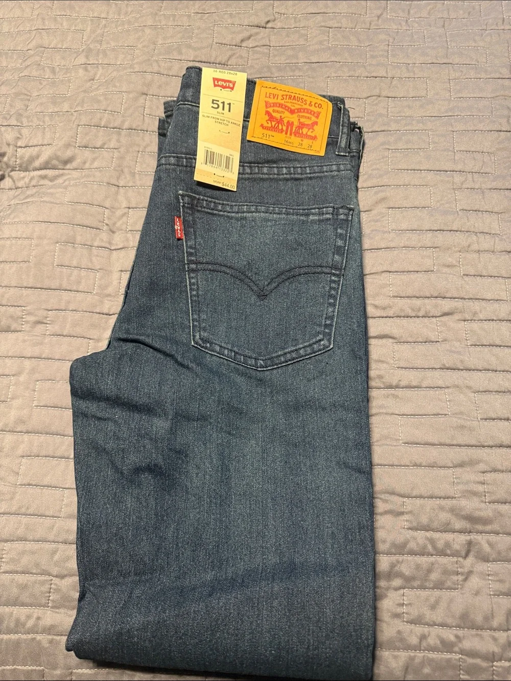 Levi's Kids 511 Slim Jeans in Dark Blue Denim